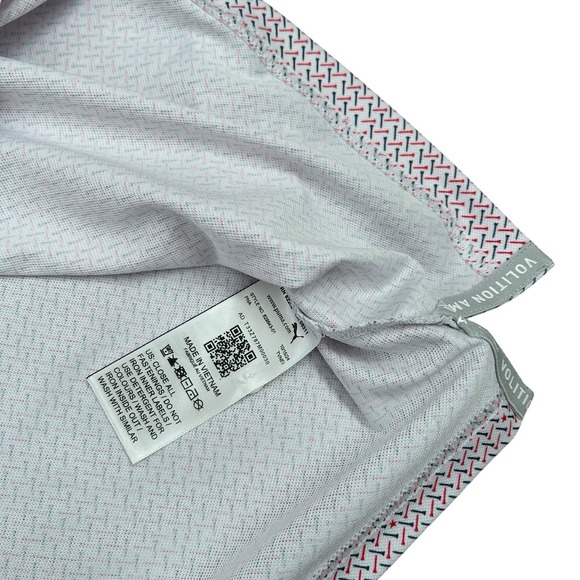 Puma Volition Celebration Golf Polo USA America Performance White Patriotic L/XL - Picture 6 of 10